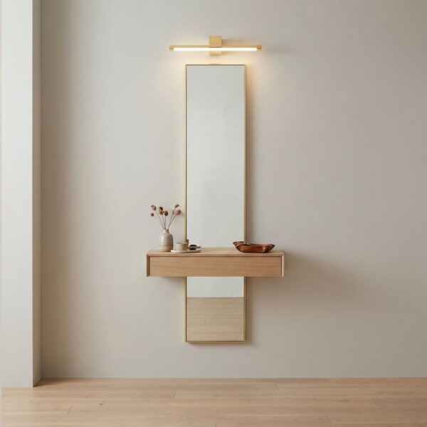 Bathroom LED wall sconce SWE043-1W 40cm GOLD
