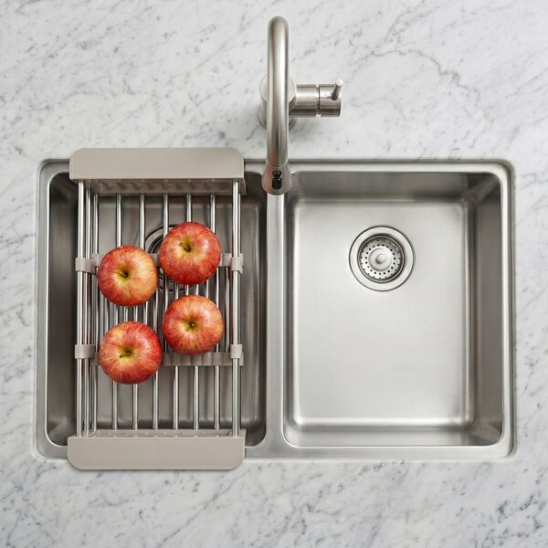Telescopic sink dish drying rack REA P14487B Beige
