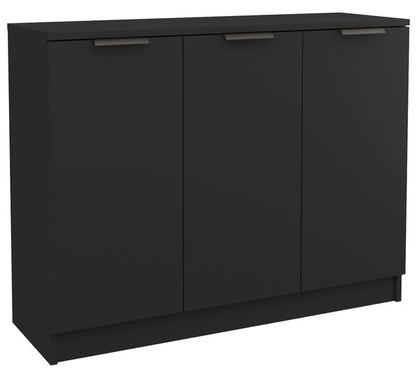 Sideboard Black 90.5x30x70 cm Engineered Wood