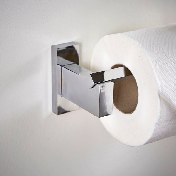 Modern Luxe Square Toilet Roll Holder