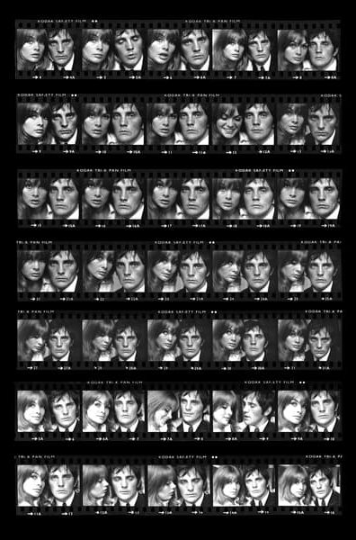 Faces Of The Sixties - Jean Shrimpton and Terence Stamp, Photographic Artwork, Black & White - Andrew Martin