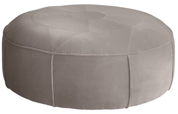 Wyatt Ottoman, Ottoman, Grey - Andrew Martin Velvet