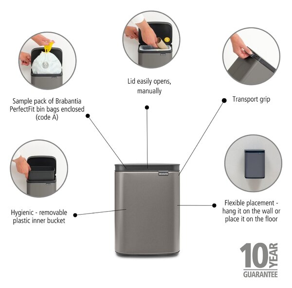 Brabantia Bo Waste Bin, 4L