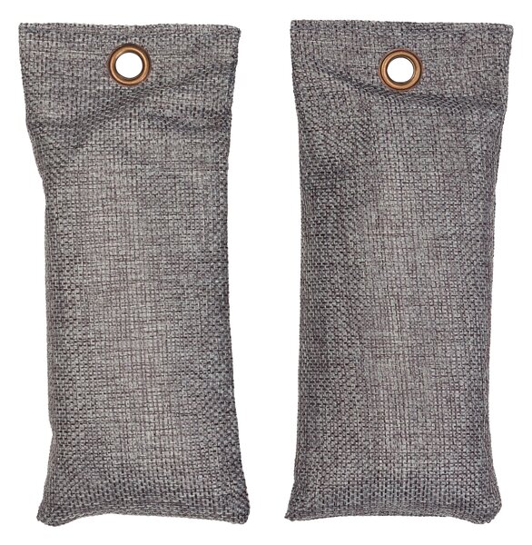 Elliot Pack of 2 Grey Bamboo Charcoal Air Purifier Bags