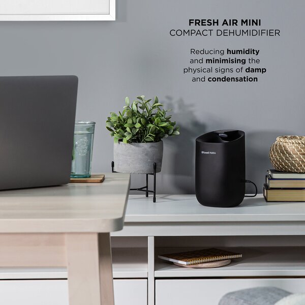 Russell Hobbs Fresh Air Mini 600ml Compact Dehumidifier