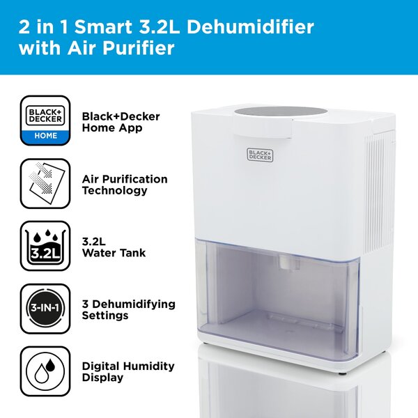 2 in 1 3.2L Dehumidifier