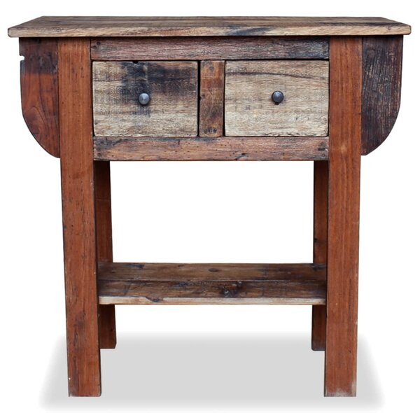 Console Table Mixed Recycled Wood 80x35x80 cm