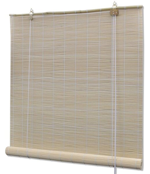 Bamboo Roller Blinds 2 pcs 120x160 cm Natural