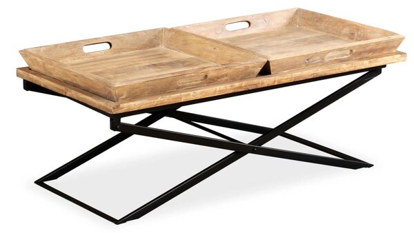 Coffee Table Solid Mango Wood 110x55x42 cm