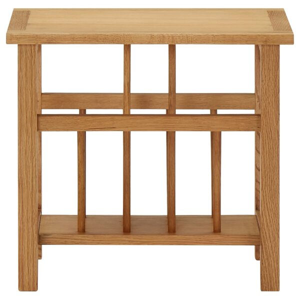 Magazine Table 45x27x42 cm Solid Oak Wood