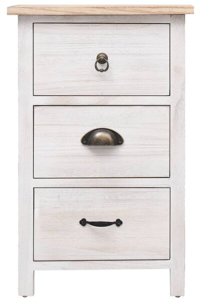 Side Cabinet 35x25x57 cm Paulownia Wood