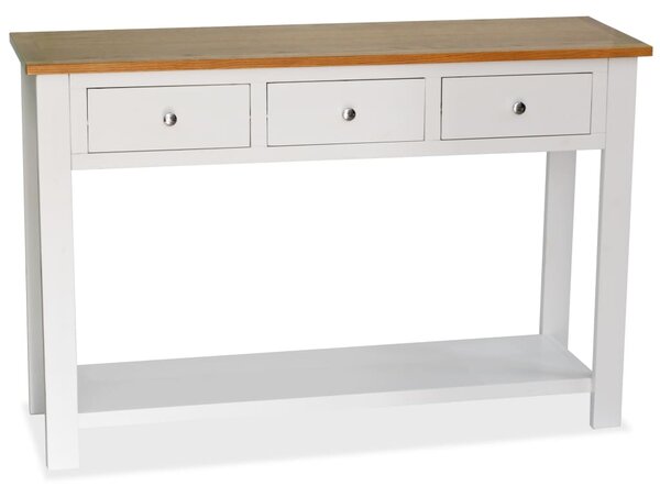 Console Table 118x35x77 cm Solid Oak Wood