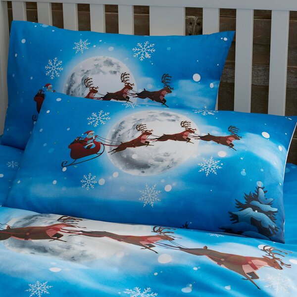 Bedlam Santa Glow in the Dark Duvet Cover & Pillowcase Set