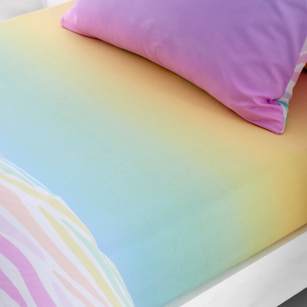 Set of 2 Rainbow Ombre Fitted Sheet