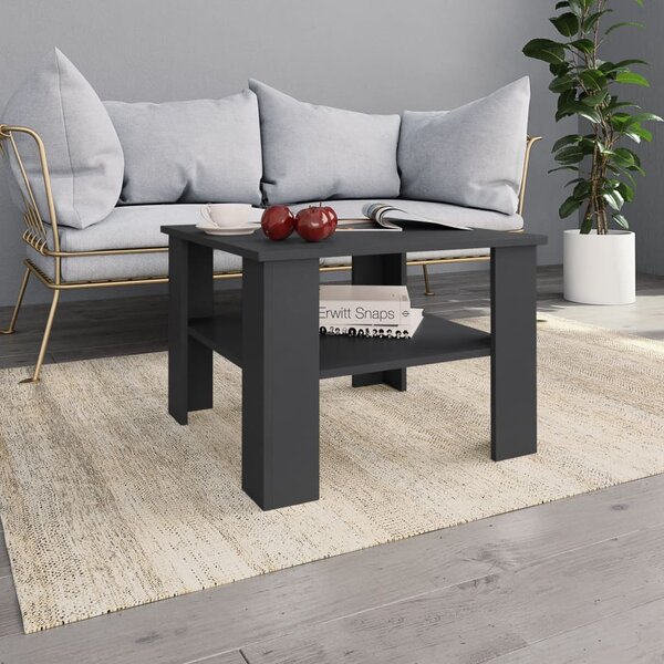Coffee Table Grey 60x60x42 cm Engineered Wood