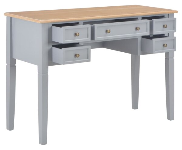 Writing Desk Grey 109.5x45x77.5 cm Wood