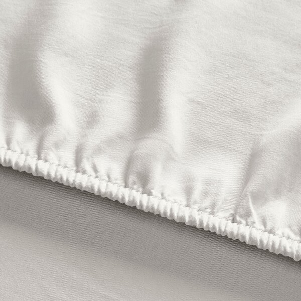 Super Soft Ivory Recycled Polyester Fitted Sheet