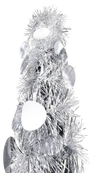 Pop-up Artificial Christmas Tree Silver 150 cm PET