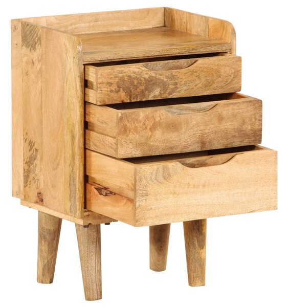 Bedside Cabinet Solid Mango Wood 40x30x59.5 cm