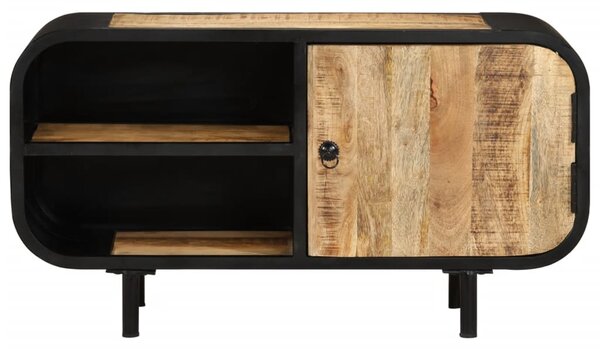 TV Cabinet 90x30x48 cm Rough Mango Wood