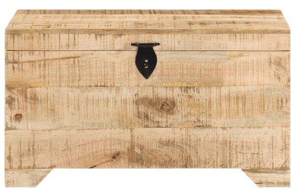 Storage Chest Solid Rough Mango Wood