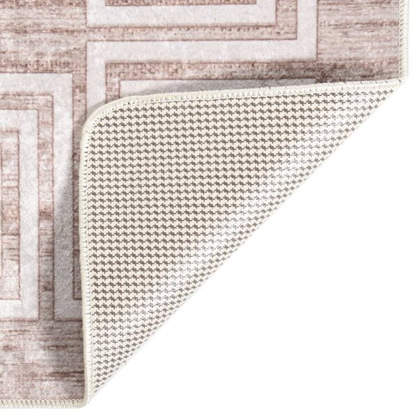 Rug Washable 190x300 cm Beige Anti Slip