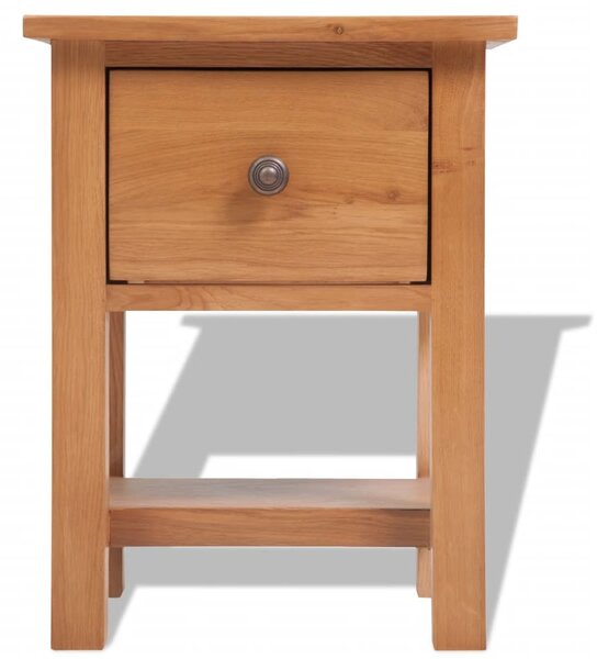 Nightstand 36x30x47 cm Solid Oak Wood