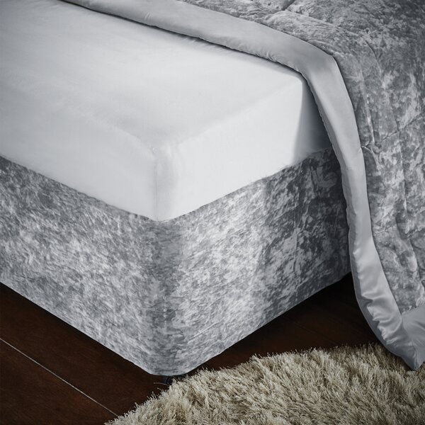 Catherine Lansfield Crushed Velvet Divan Base Bed Wrap