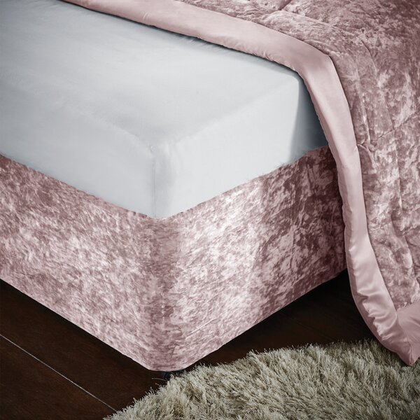 Catherine Lansfield Crushed Velvet Divan Base Bed Wrap