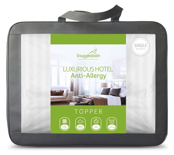 Snuggledown Luxurious Hotel Anti Allergy Mattress Topper