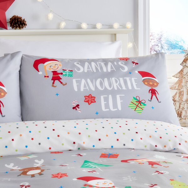 Fusion Elf & Santa Duvet Cover & Pillowcase Set