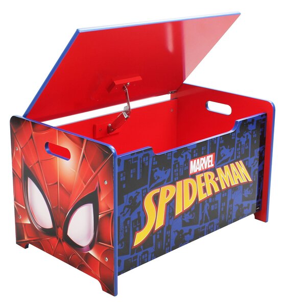 Spiderman Deluxe Wooden Toy Box and Bench