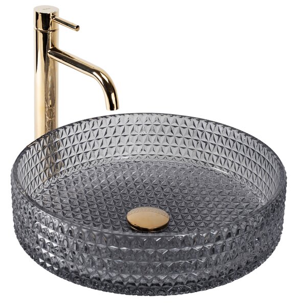 Countertop washbasin Rea Cristal Grey 39
