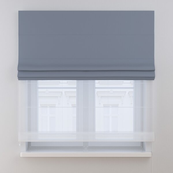 Voile and fabric roman blind (DUO II)