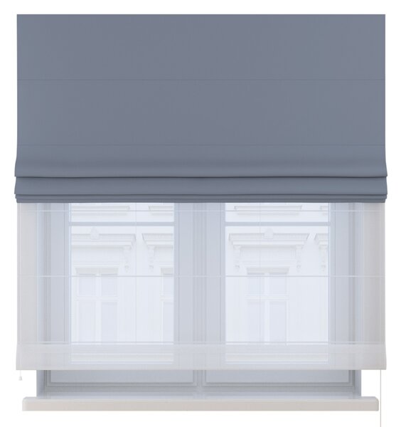 Voile and fabric roman blind (DUO II)