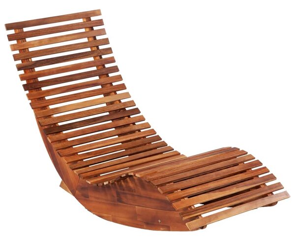 Rocking Sun Loungers 2 pcs Acacia Wood