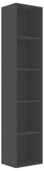 Book Cabinet Black 40x30x189 cm Engineered Wood