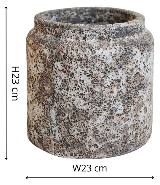 Kew Volcanic Texured Plant Pot