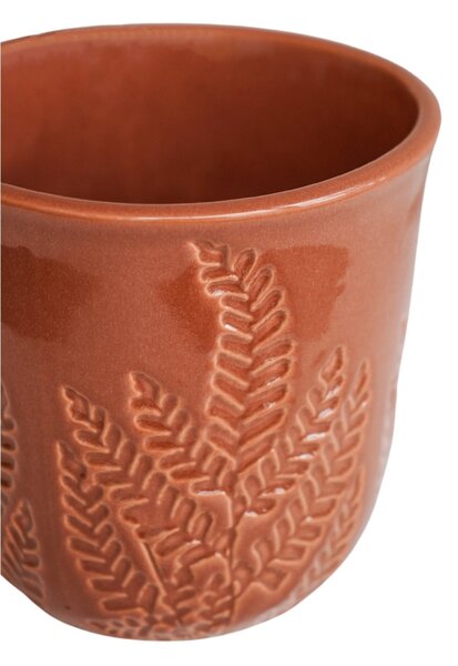 Kew Embossed Fern Plant Pot