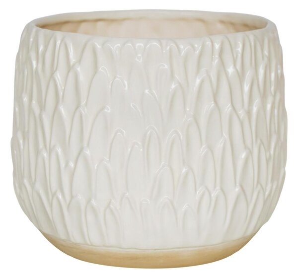 Arles Leaf Embossed Plant Pot