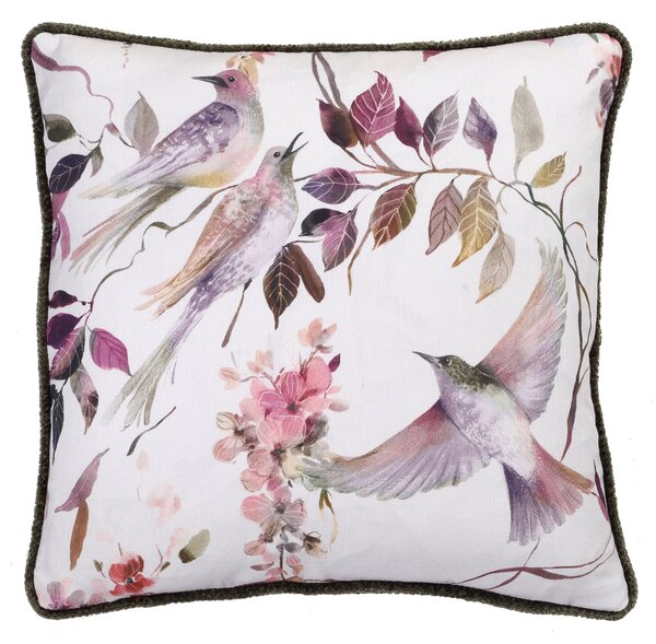 Linda Barker Wisteria 45cm x 45cm Filled Cushion Autumn Cream