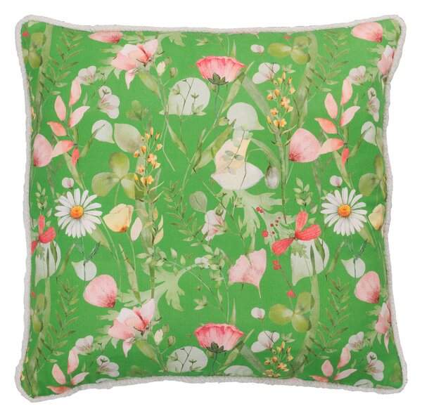 Linda Barker Alda 50cm x 50cm Filled Cushion Green