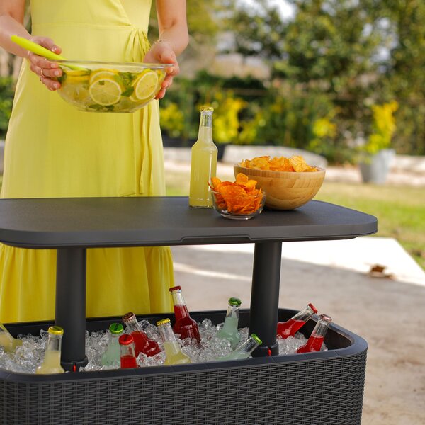 Bevy Bar Ice Bucket Table