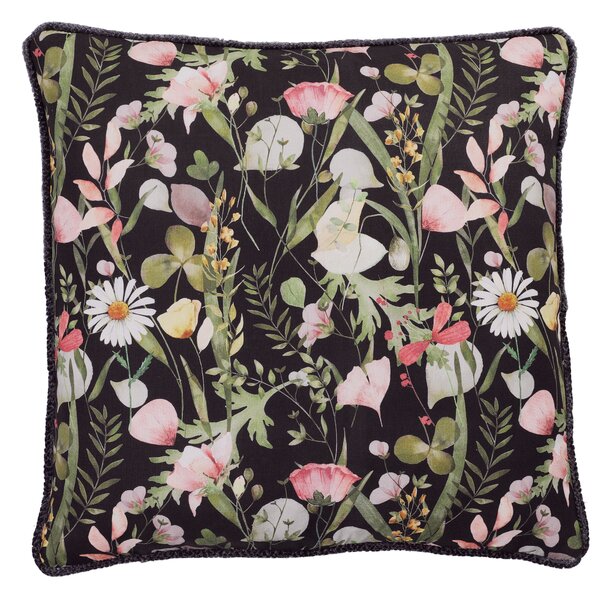 Linda Barker Alda 50cm x 50cm Filled Cushion Black