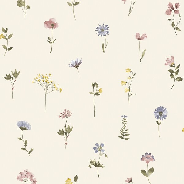 Pressed Flowers Wallpaper