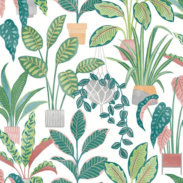 House Plants Self Adhesive Wallpaper