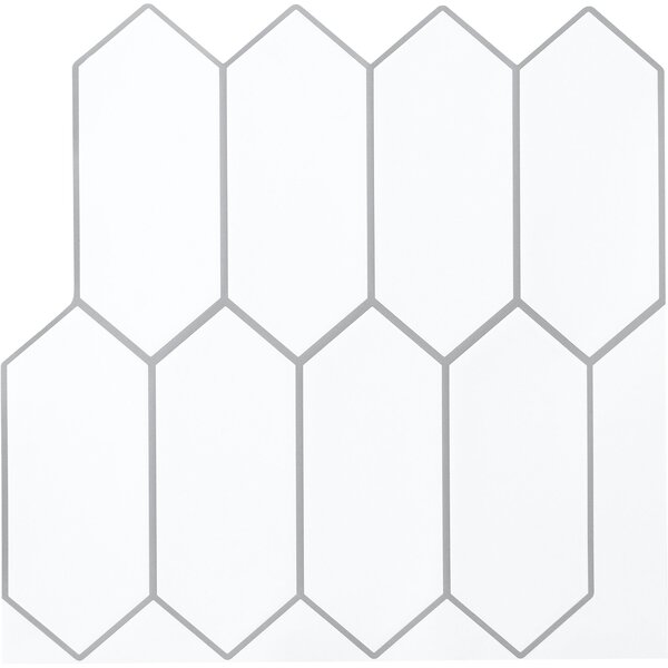 InHome White Self Adhesive Backsplash Tiles