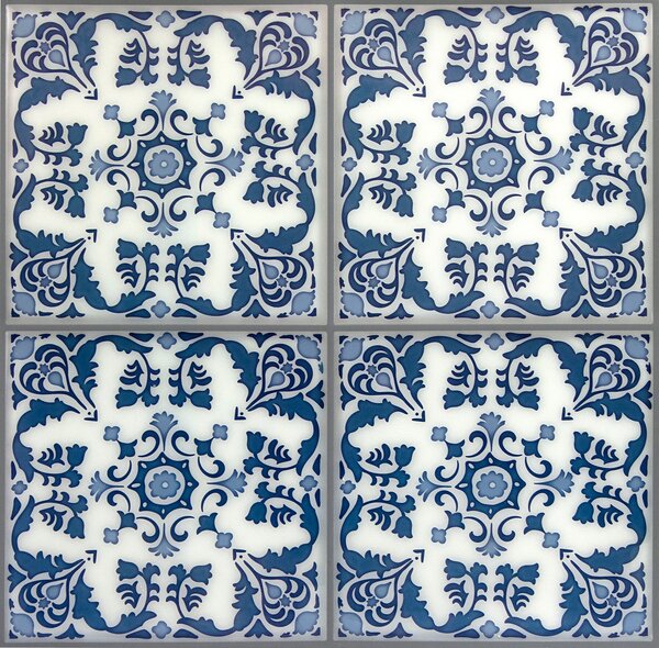 InHome Blue Self Adhesive Backsplash Tiles