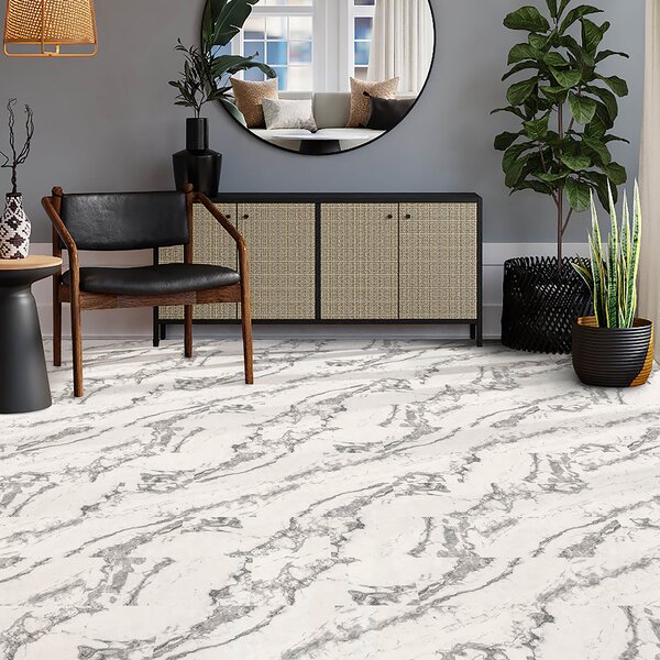 Piazza Marble Oversized Self Adhesive Floor Tiles