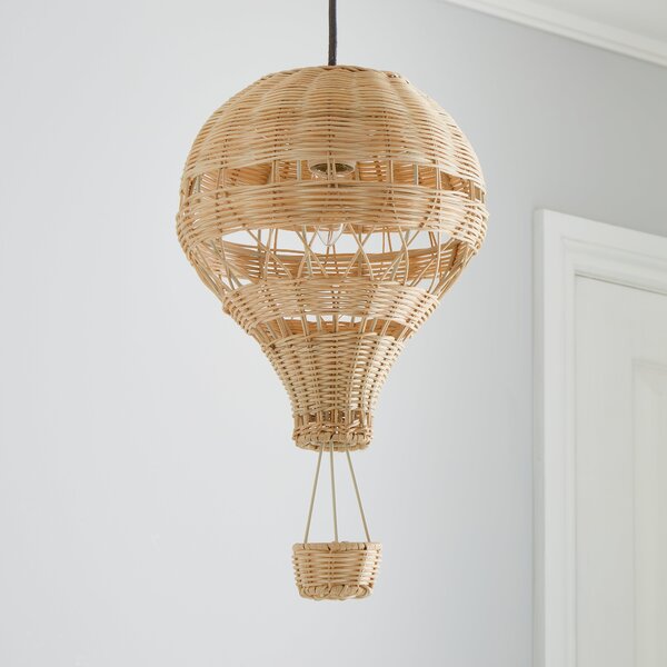 Hot Air Balloon Rattan Easy Fit Pendant Shade